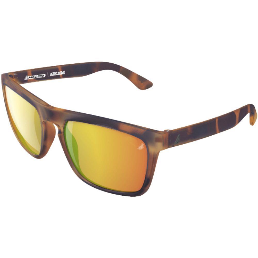 Melon Arcade Sunglasses (polarised) Tortoise Matte - Black icons - Red Chrome