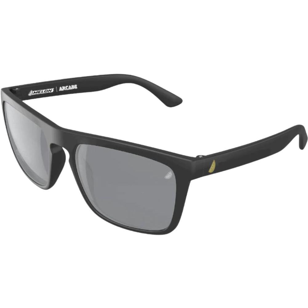 Melon Arcade Sunglasses (polarised) (Black/Yellow icons/Blue)