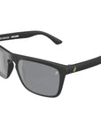 Melon Arcade Sunglasses (polarised) (Black/Yellow icons/Blue)