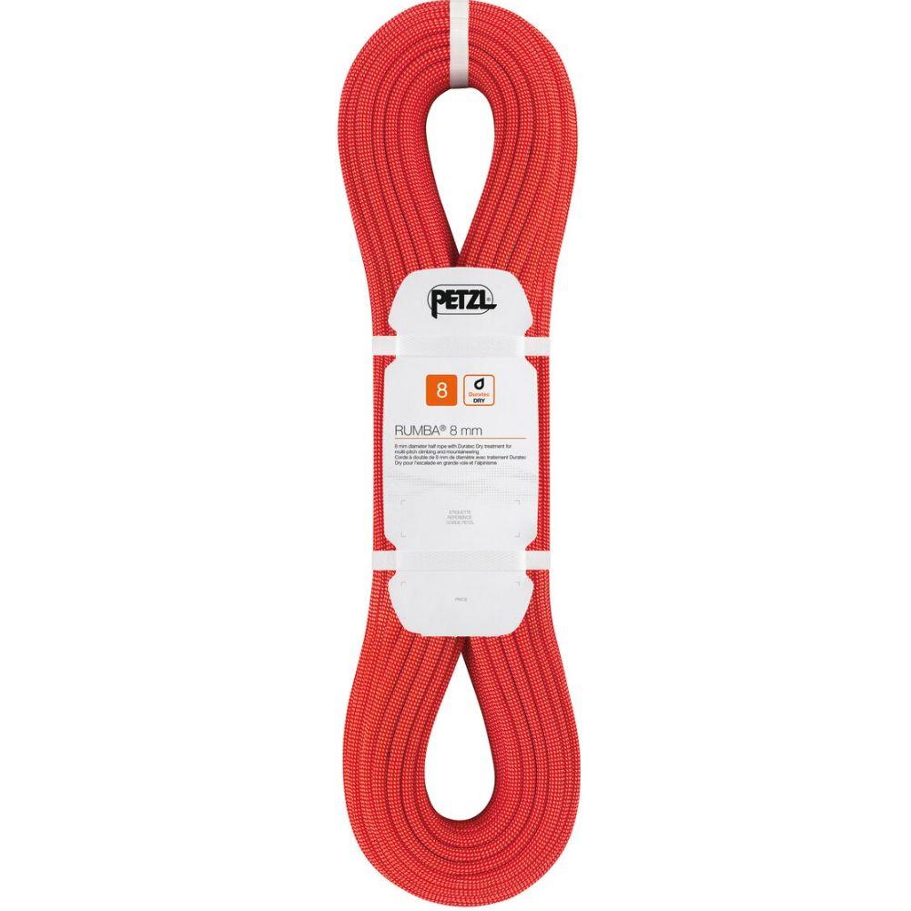 Petzl Rumba Duratec Dry Climbing Rope - 8mm x 60m (Half Rope) red