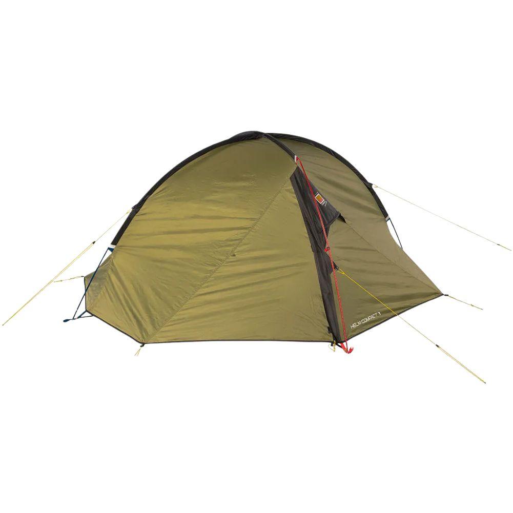 Wild Country Helm Compact 1 Tent + Helm Compact 1 Footprint + Aluminium Alloy V-Angle Peg (10 Pack) Closed