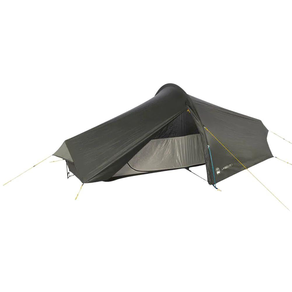 Terra Nova Laser Lite 1 Tent + Terra Nova Laser Lite 1 Tent Footprint + Free Wild Country Aluminium Alloy V-Angle Peg (10 Pack) Open
