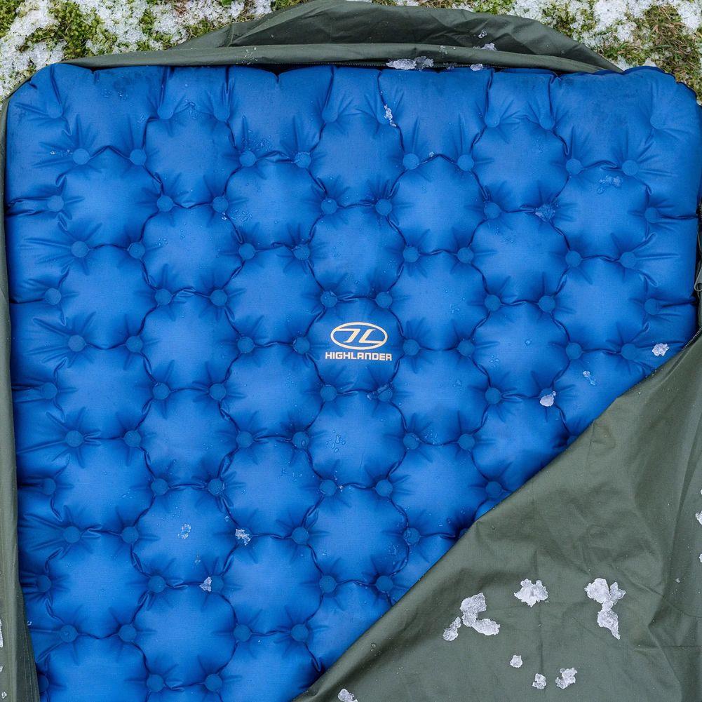 Highlander Nap-Pak Arctic R11 Inflatable Sleeping Mat (Deep Blue) pack