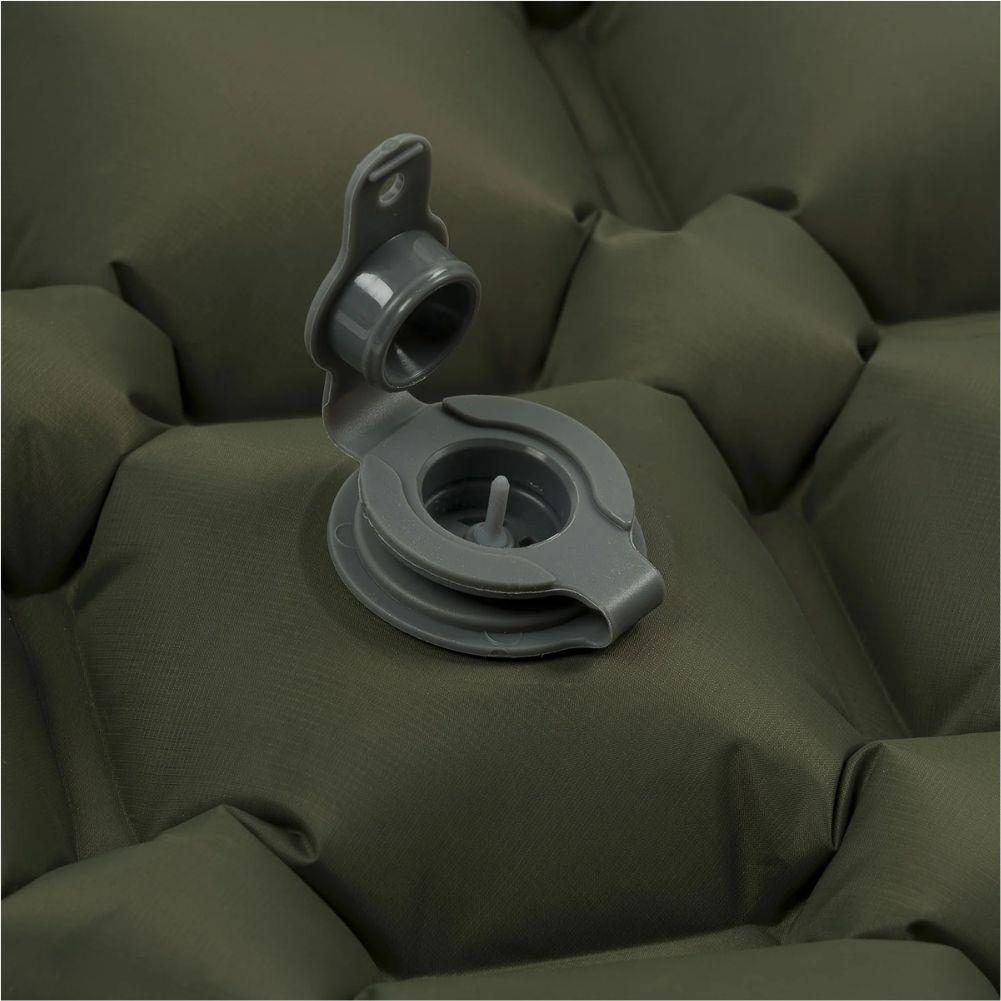 Highlander Nap-Pak Inflatable Sleeping Mat - XL (Olive Green) plug