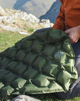 Highlander Nap-Pak Inflatable Sleeping Mat - XL (Olive Green) set