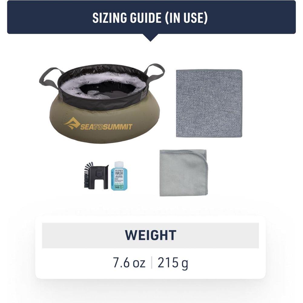 Sea to Summit Camp Kitchen Clean Up Kit (6 Piece) sizes