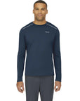 Rab Men's Force LS Tee (Tempest Blue) half body