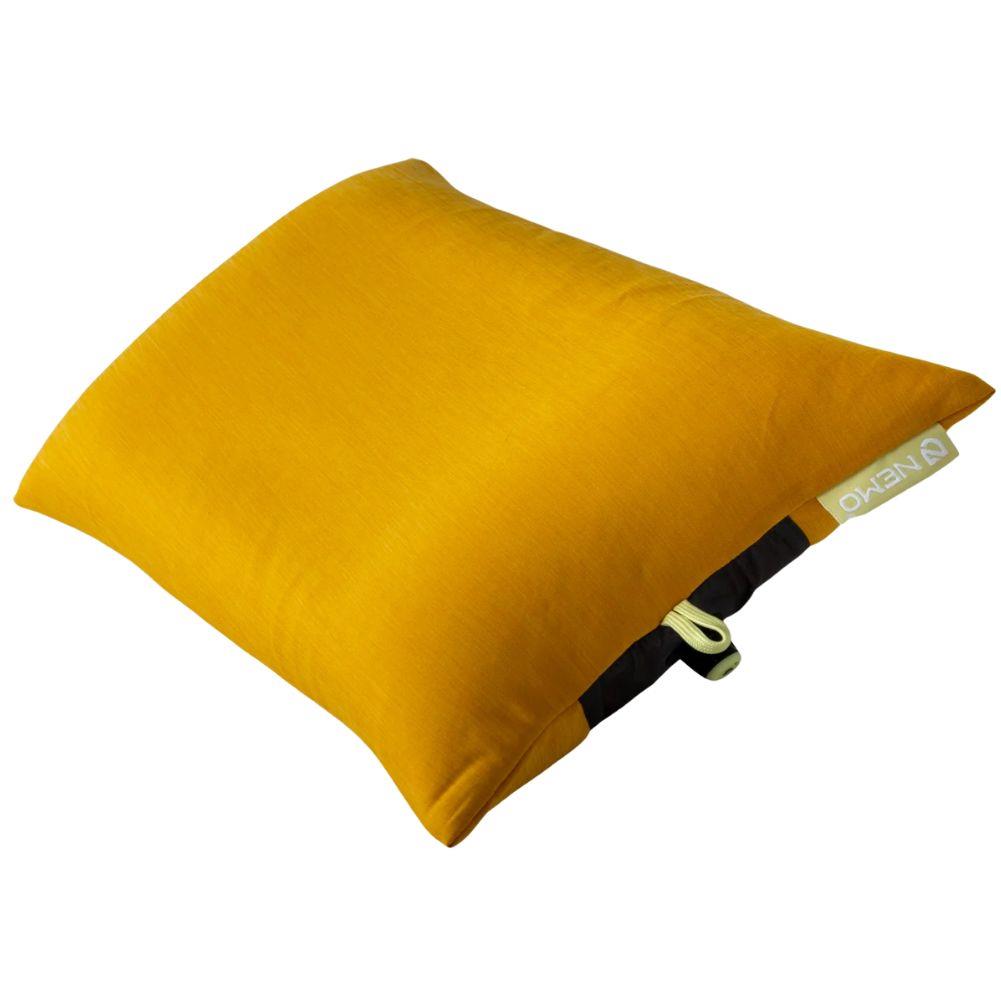 Nemo Equipment Fillo Elite Ultralight Backpacking Pillow (Mango/Citron) angle