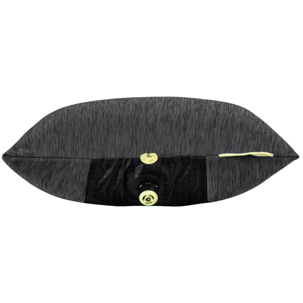 Nemo Equipment Fillo Elite Wide Ultralight Backpacking Pillow (Black Pearl/Citron) side