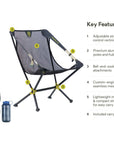 Nemo Equipment Moonlite Reclining Camping Chair (Black Pearl) key