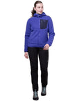 Mountain Equipment Women's Highpile Hooded Jacket (Clematis/Cosmos) walk