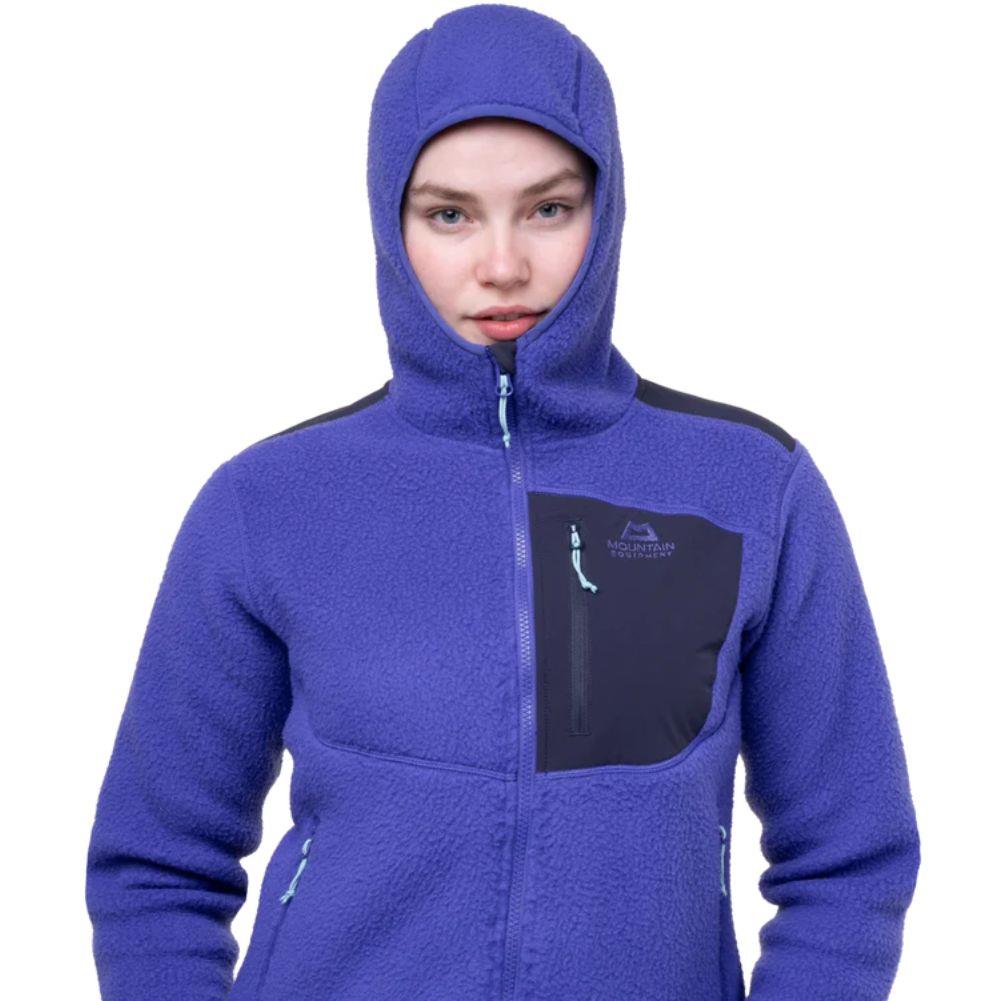 Mountain Equipment Women's Highpile Hooded Jacket (Clematis/Cosmos) hooded