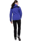 Mountain Equipment Women's Highpile Hooded Jacket (Clematis/Cosmos) walk away