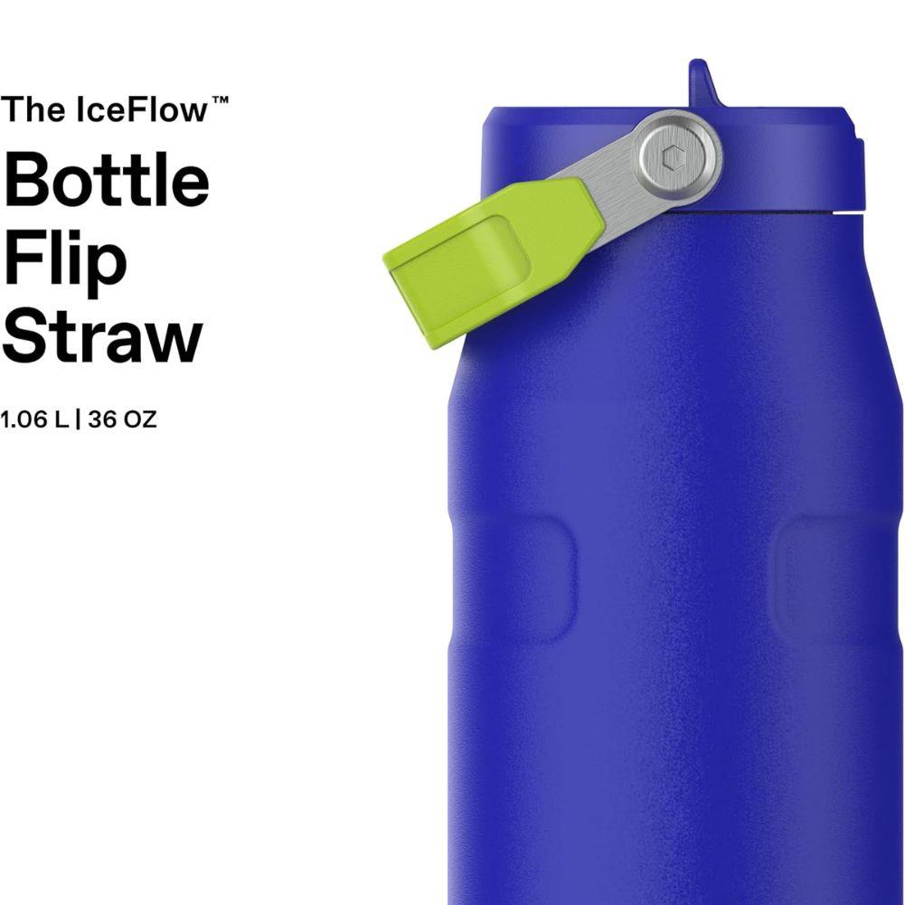 Stanley IceFlow Flip Straw 2.0 Bottle 1.06L (Cobalt Chartreuse) flip