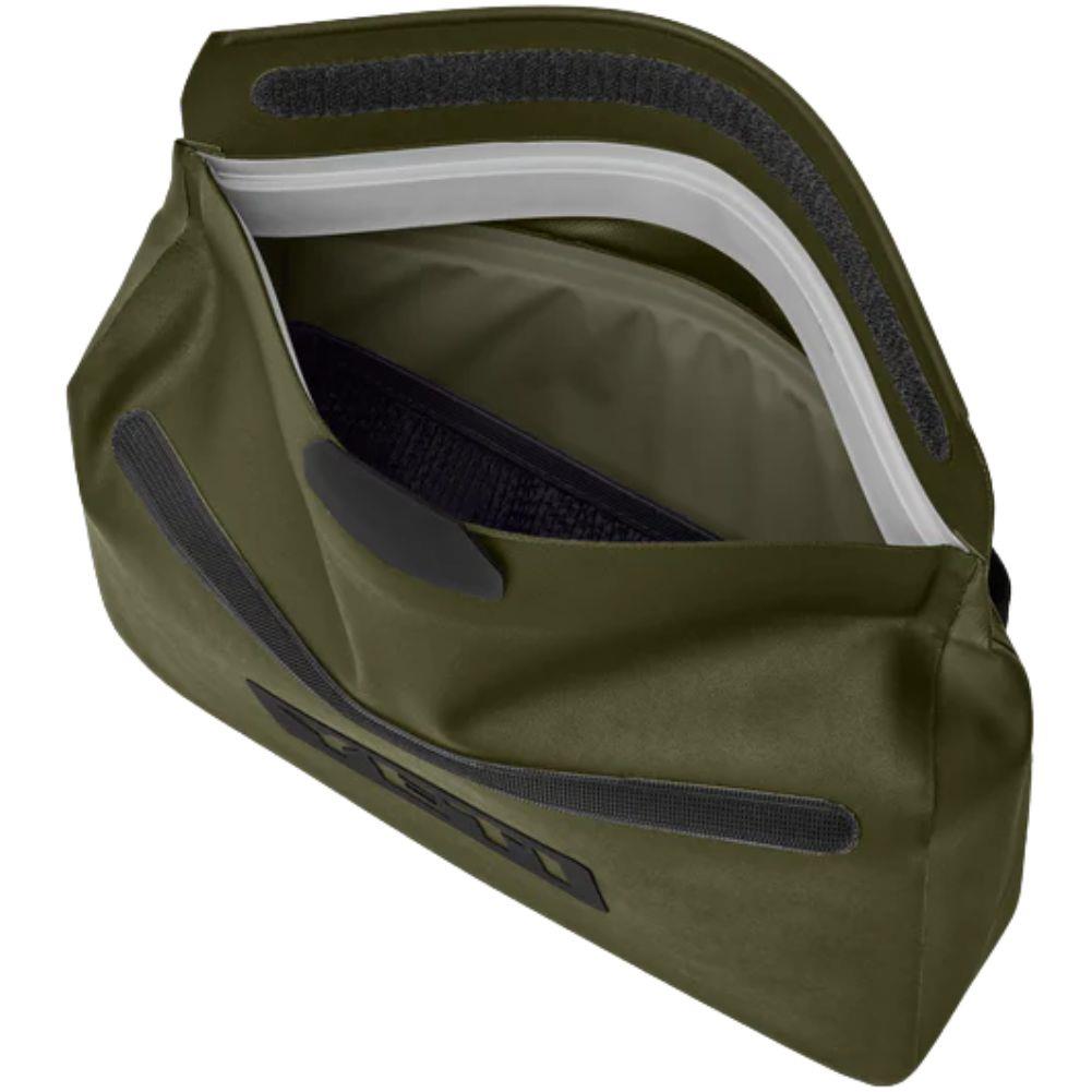 Yeti Sidekick Dry 3L Waterproof Gear Case (Olive) angle open