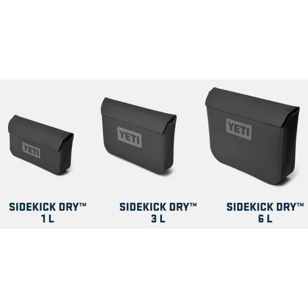 Yeti Sidekick Dry 3L Waterproof Gear Case (Olive) sizes