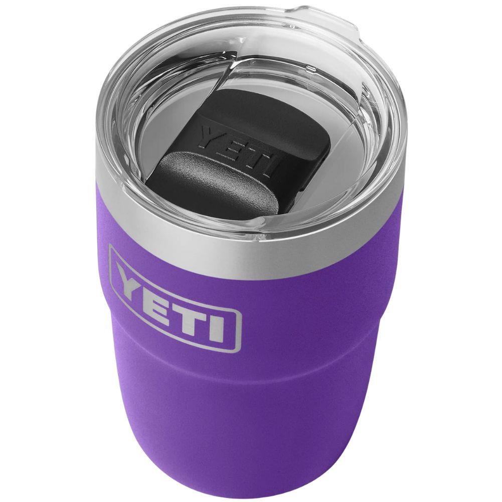 Yeti 8 oz Rambler (236 ml) Stackable Cup With DuraSip Ceramic Lining (Pace Purple) angle