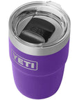 Yeti 8 oz Rambler (236 ml) Stackable Cup With DuraSip Ceramic Lining (Pace Purple) angle