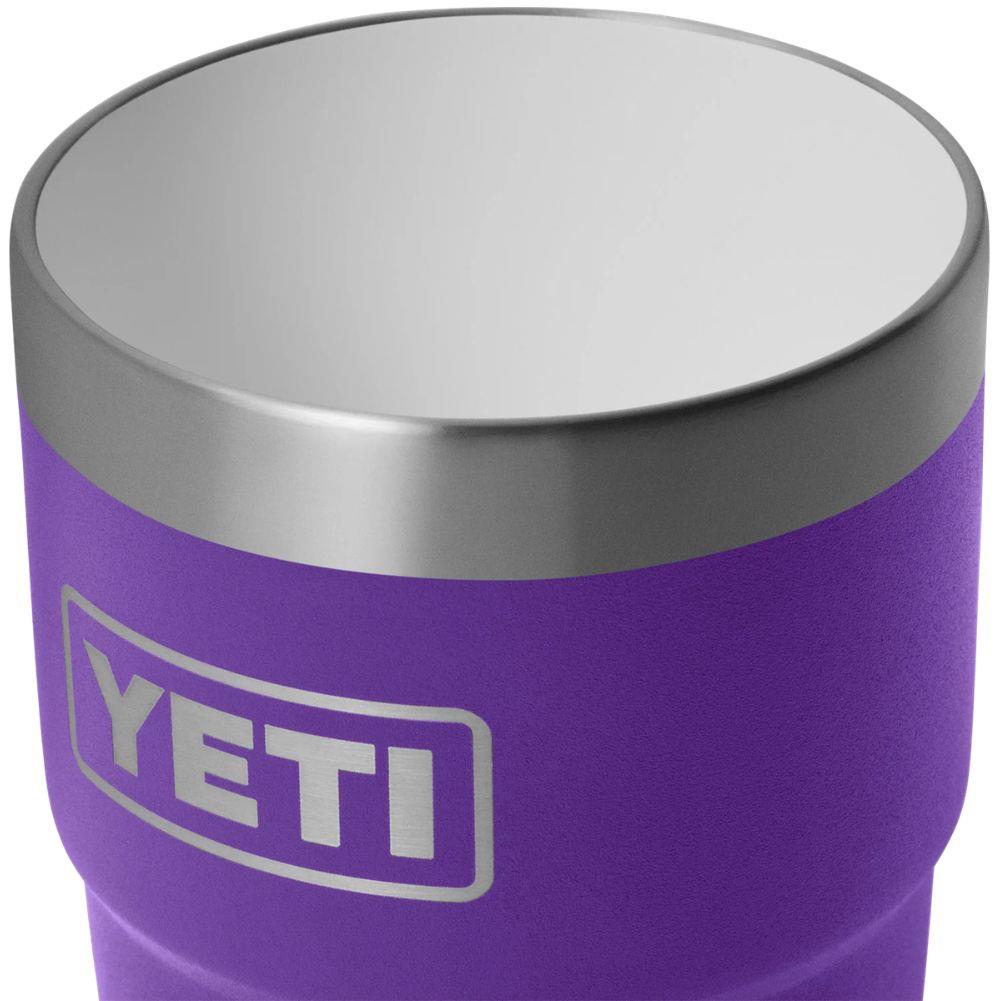 Yeti 8 oz Rambler (236 ml) Stackable Cup With DuraSip Ceramic Lining (Pace Purple) no lid