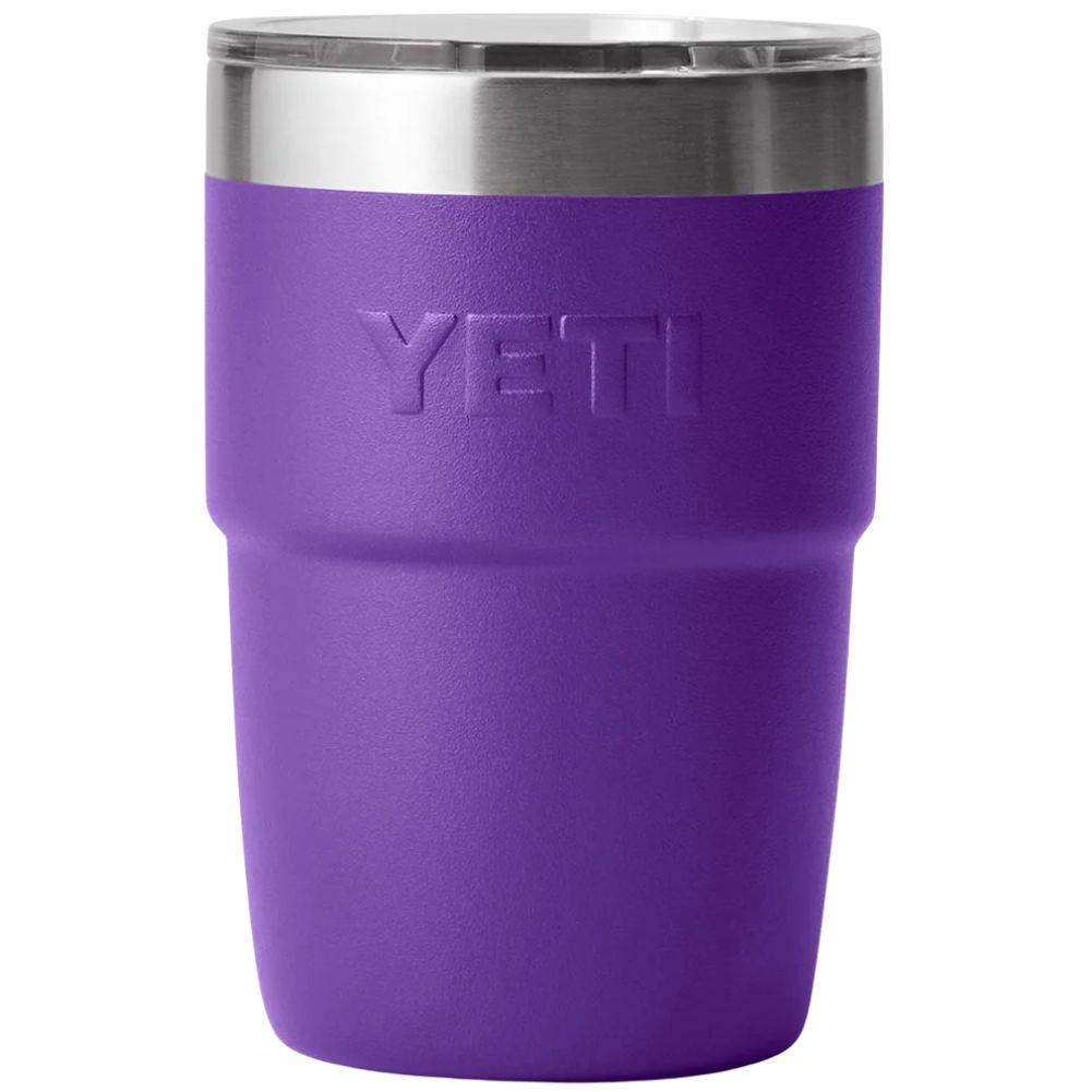 Yeti 8 oz Rambler (236 ml) Stackable Cup With DuraSip Ceramic Lining (Pace Purple) back
