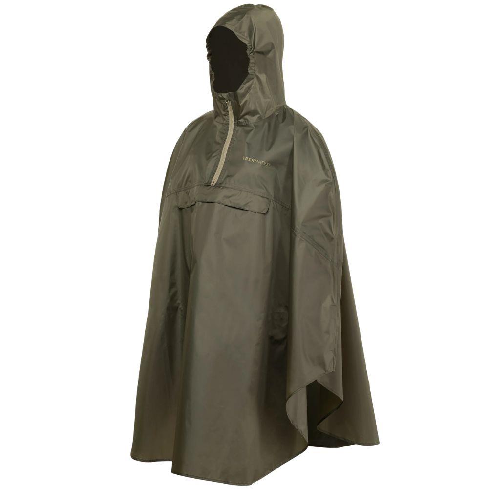 Trekmates Rove Waterproof Poncho (Moss) Side