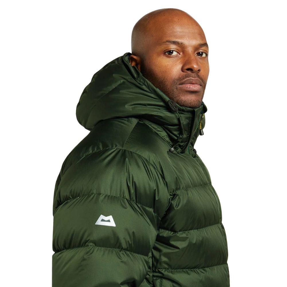 Mountain Equipment Men's Lightline Down Jacket (Conifer/Acid) - X-Large Side Hood Down