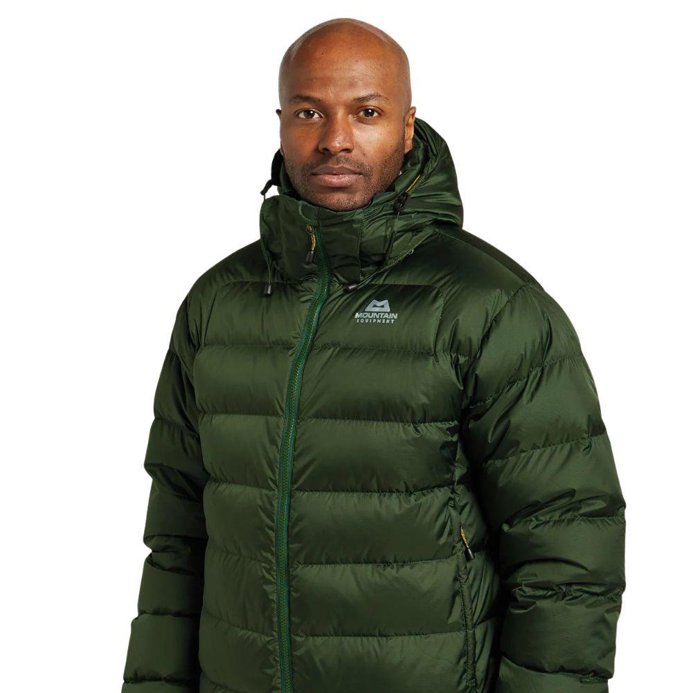 Mountain Equipment Men's Lightline Down Jacket (Conifer/Acid) - X-Large Front Side