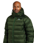 Mountain Equipment Men's Lightline Down Jacket (Conifer/Acid) - X-Large Front Side