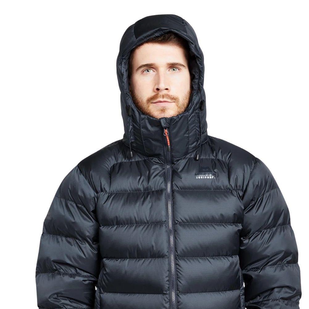 Mountain Equipment Men's Lightline Down Jacket (Navy) - X-Large Close Hood