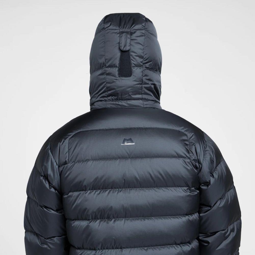 Mountain Equipment Men's Lightline Down Jacket (Navy) - X-Large Close Hood Back