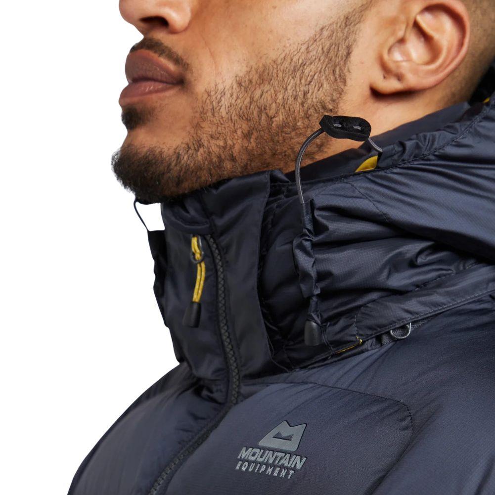 Mountain Equipment Men's Lightline Down Jacket (Obsidian/Acid) - X-Large Close Zip