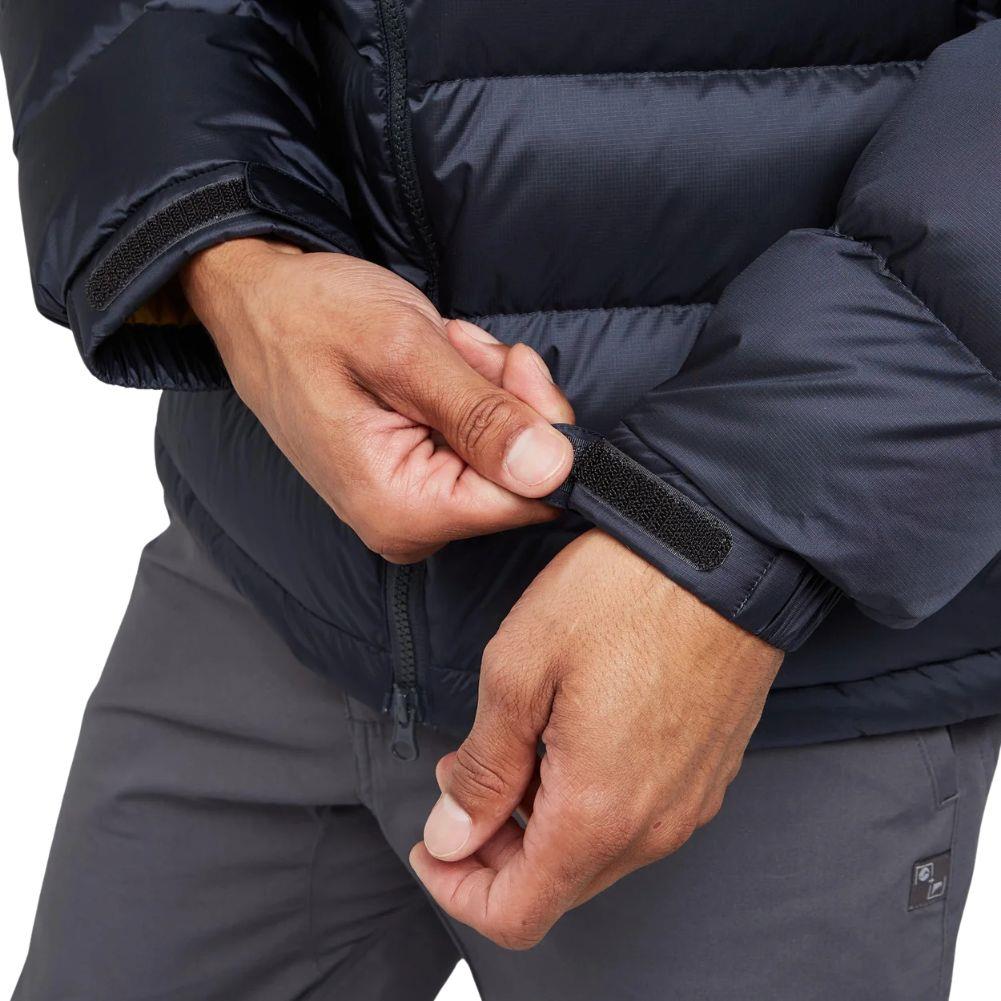 Mountain Equipment Men's Lightline Down Jacket (Obsidian/Acid) - X-Large Wrist