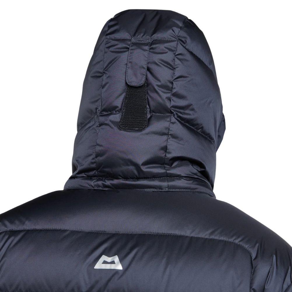 Mountain Equipment Men's Lightline Down Jacket (Obsidian/Acid) - X-Large Back Hood Up