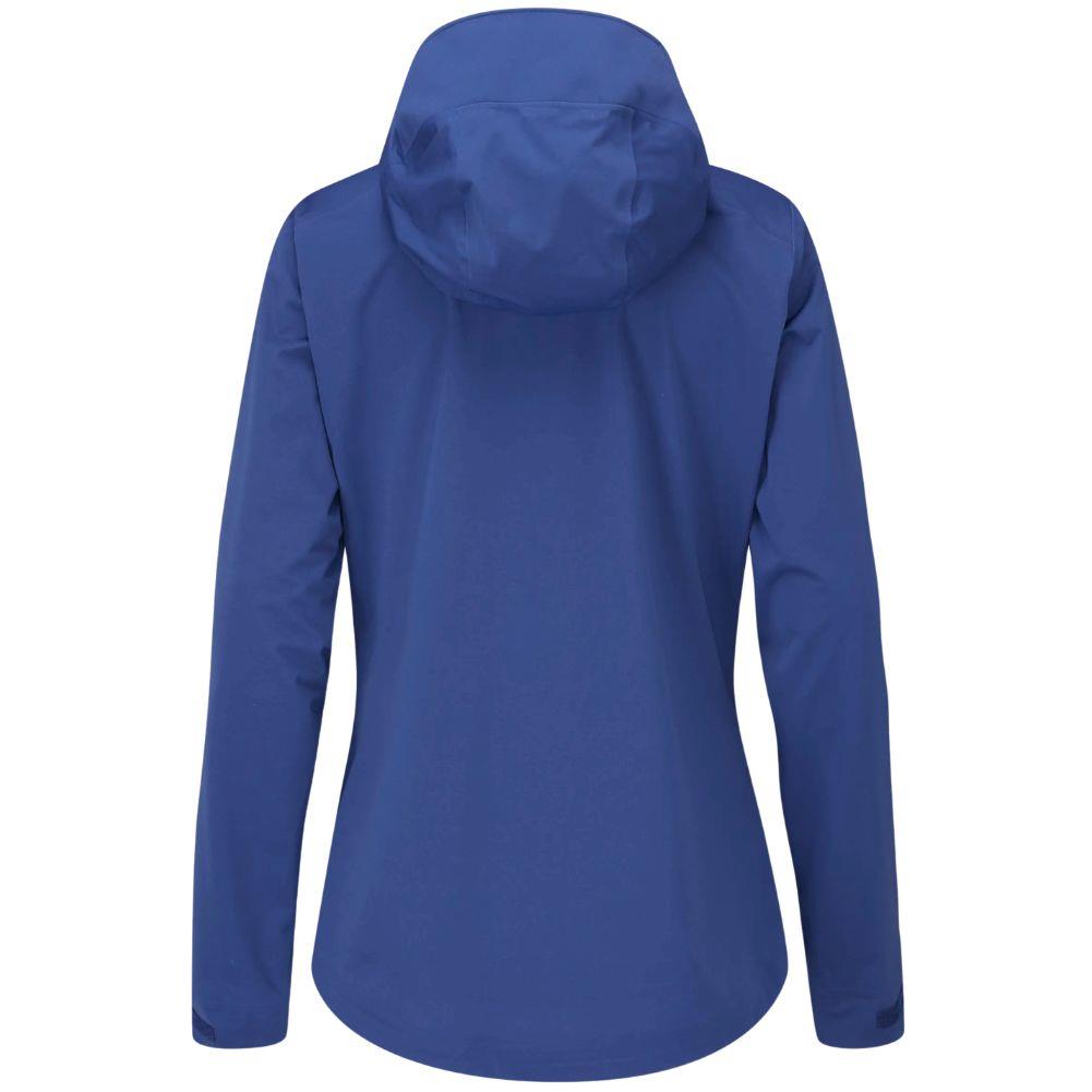 Rab Women's Kinetic 2.0 Waterproof Jacket (Nightfall Blue) Back