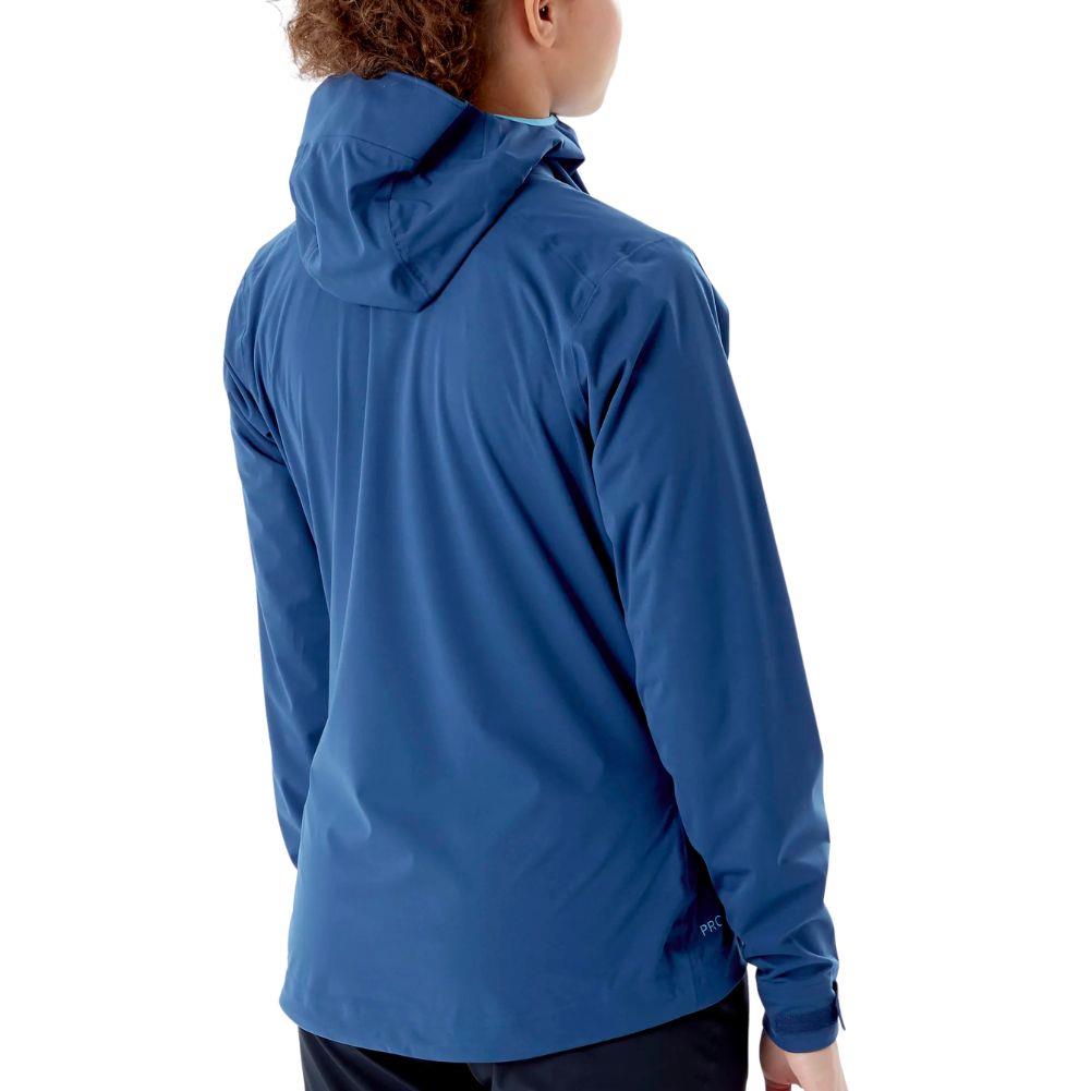 Rab Women's Kinetic 2.0 Waterproof Jacket (Nightfall Blue) Side