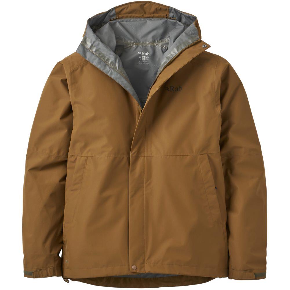 Rab Men's Downpour Waterproof Jacket (Oak)