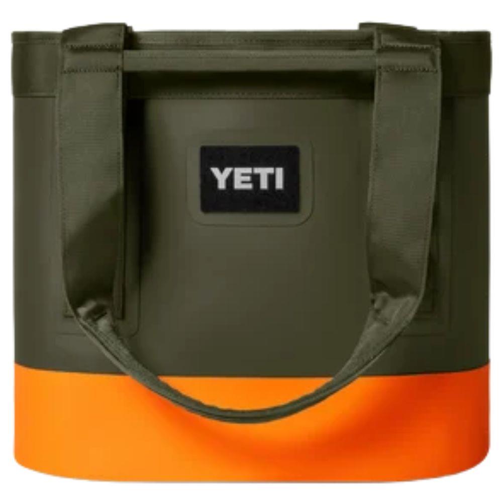 Yeti Camino 20L Carryall Tote Bag (Olive/King Crab Orange) back