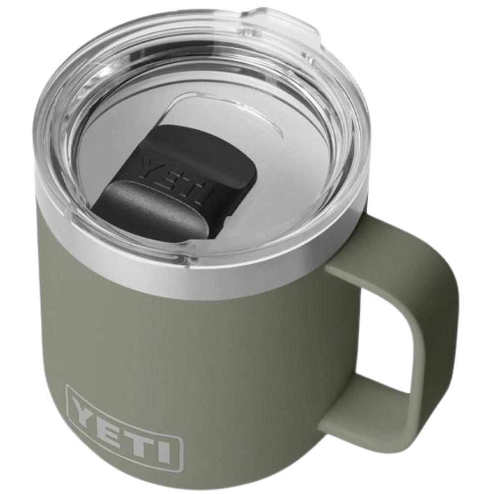 Yeti Rambler 10 oz (295 ml) Stackable Ceramic Lining Mug (Pampa Green) angle