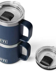 Yeti Rambler 10 oz (295 ml) Stackable Ceramic Lining Mug (Pampa Green) stacked