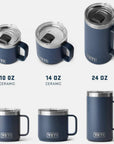 Yeti Rambler 10 oz (295 ml) Stackable Ceramic Lining Mug (Pampa Green) sizes