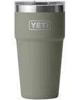 Yeti Rambler 20 oz (591 ml) Stackable Cup With MagSlider Lid (Pampa Green)