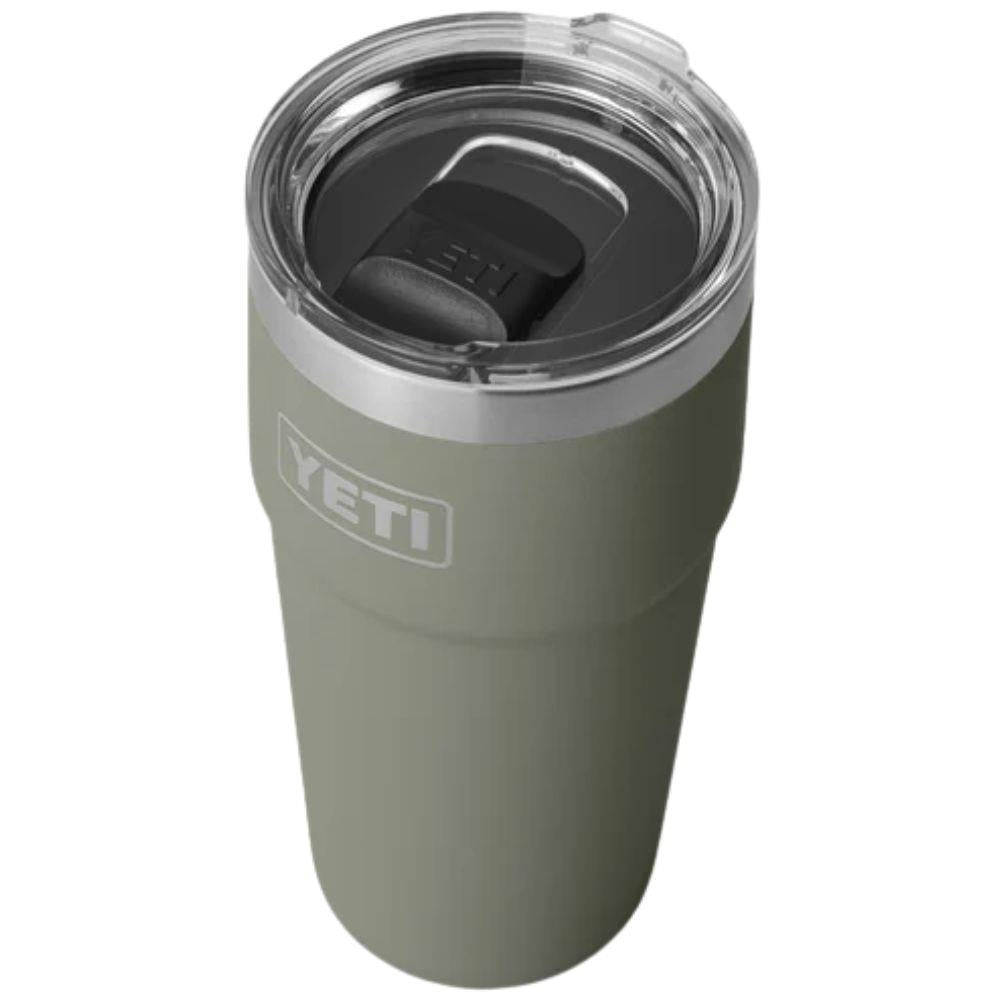 Yeti Rambler 20 oz (591 ml) Stackable Cup With MagSlider Lid (Pampa Green) angl