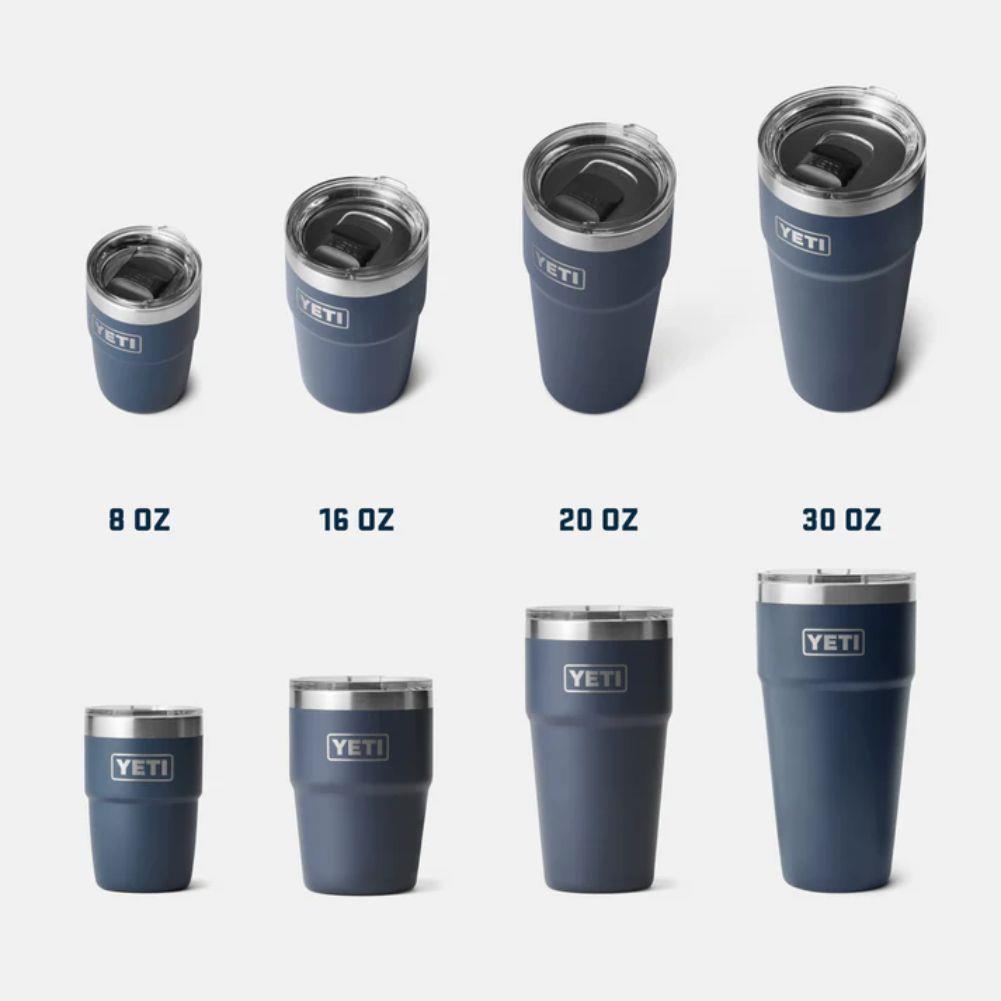 Yeti Rambler 20 oz (591 ml) Stackable Cup With MagSlider Lid (Pampa Green) sizes