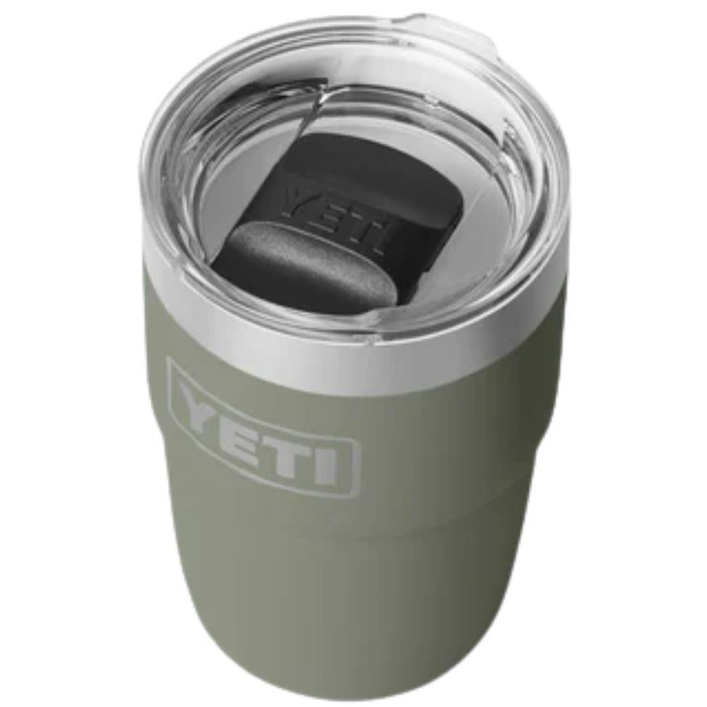 Yeti 8 oz Rambler (236 ml) Stackable Cup With DuraSip Ceramic Lining (Pampa Green) angle