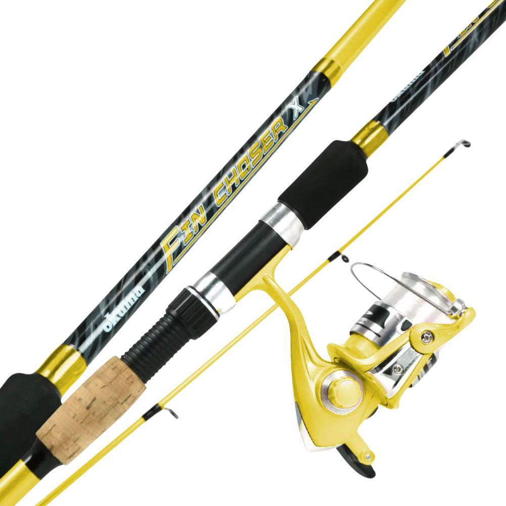 Okuma Fin Chaser "X” Series Fishing Rod Combo (Yellow) Close