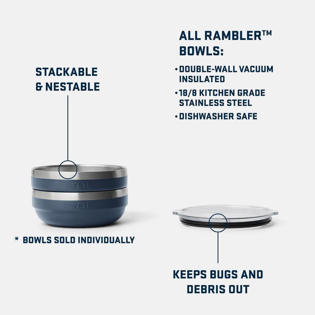 Yeti Rambler Medium Insulated Bowl With Lid (Pampa Green) stackable