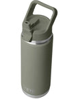 Yeti Rambler 26 oz (769 ml) Bottle With Colour-Blocked Straw Cap (Pampa Green) angle