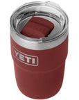 Yeti Rambler 8 oz (236 ml) Stackable Cup With DuraSip Ceramic Lining (Red Stag) angle