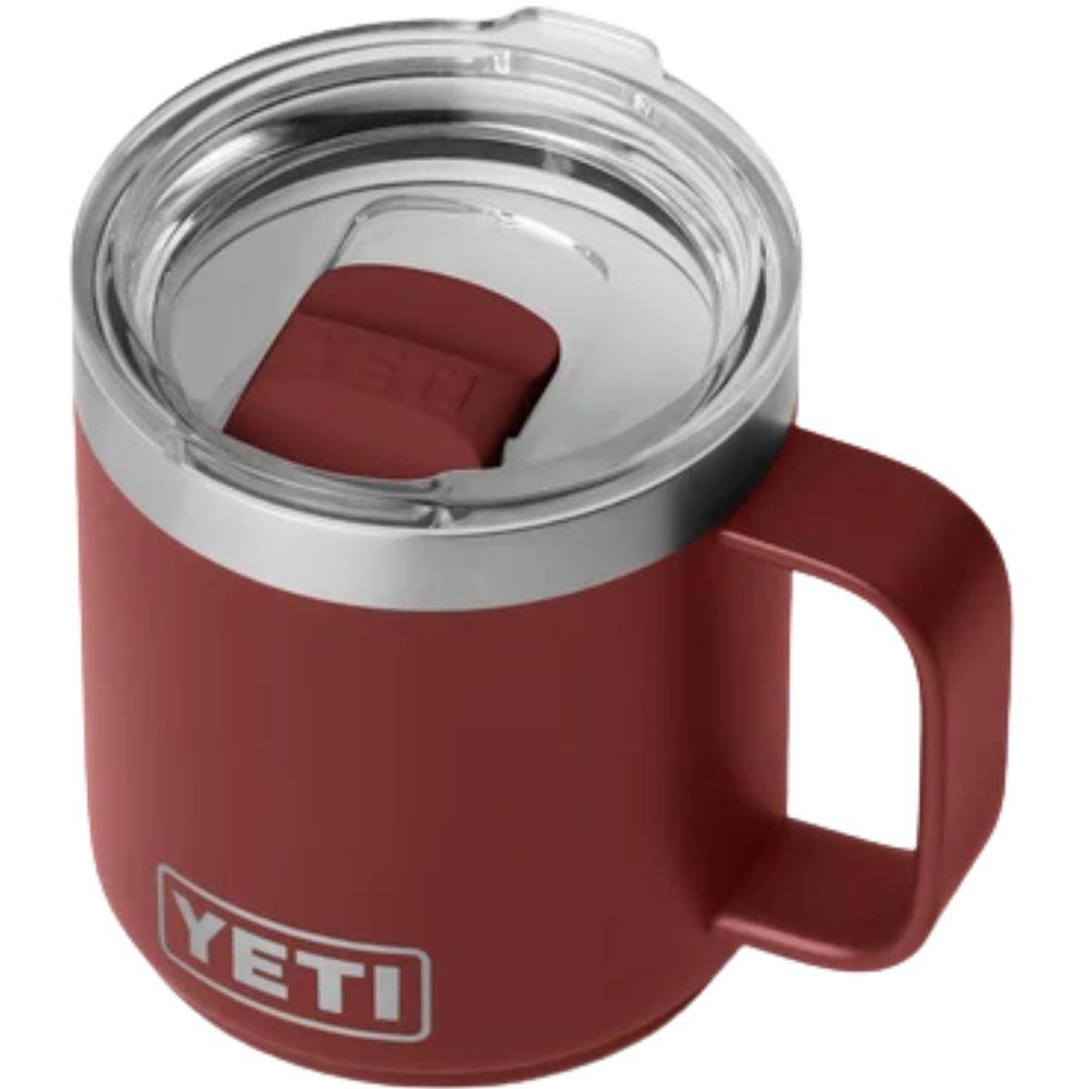 Yeti Rambler 10 oz (295 ml) Stackable Mug With DuraSip Ceramic Lining (Stag Red) angle