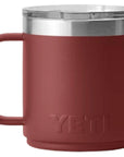 Yeti Rambler 10 oz (295 ml) Stackable Mug With DuraSip Ceramic Lining (Stag Red) back